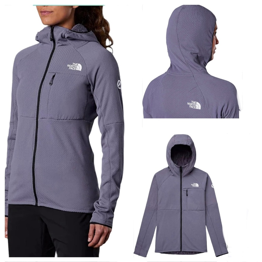 The North Face Women's Summit Series Future Fleece Gray Hooded Jacket